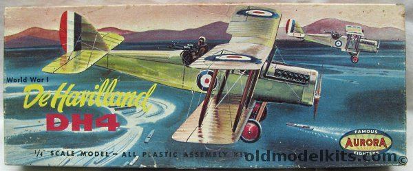 Aurora 1/48 DeHavilland DH-4 - (DH4), 112-98 plastic model kit